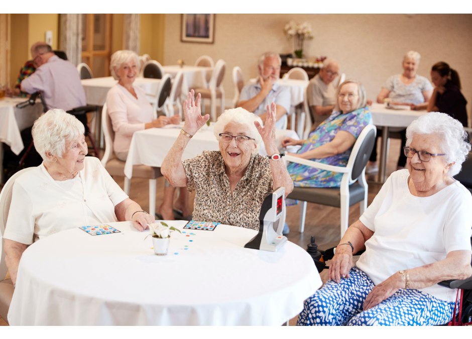 Senior trivia bingo