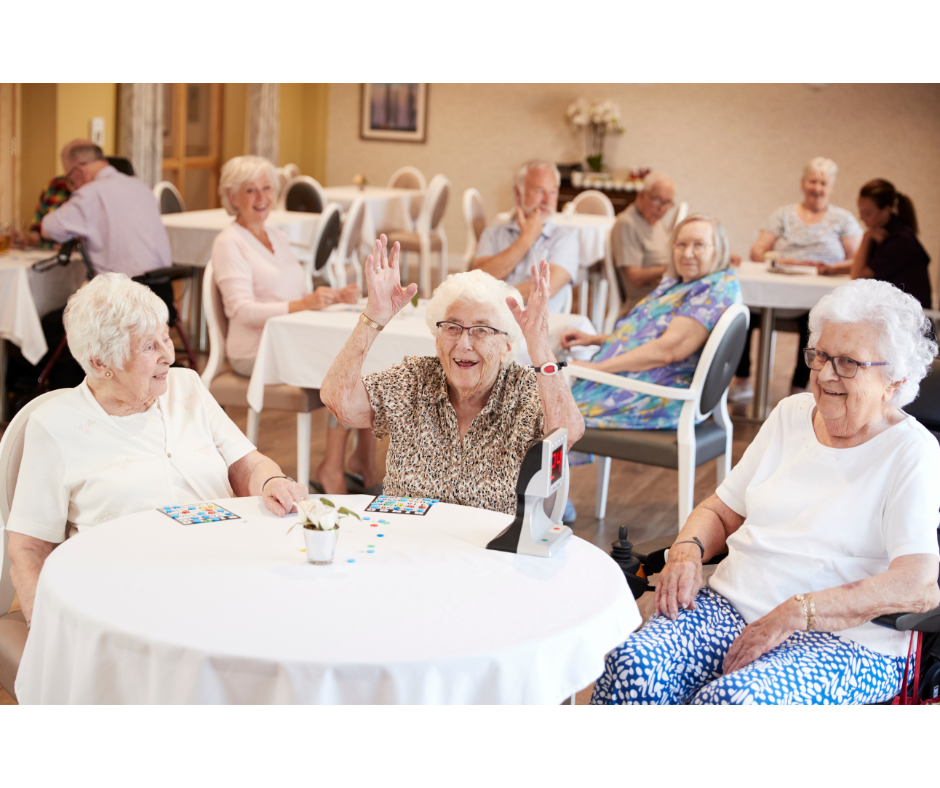 Senior trivia bingo